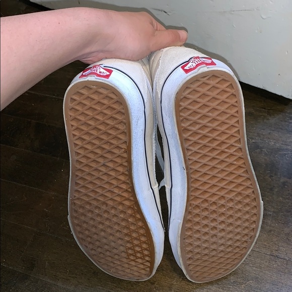 Cream/Off white high top Vans - Picture 3 of 4